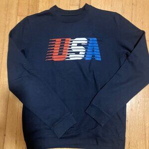 VINTAGE USA crewneck sweatshirt Olympics Dark Blue Mens Small RG Brand